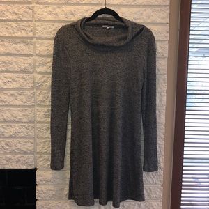 Gray sweater dress